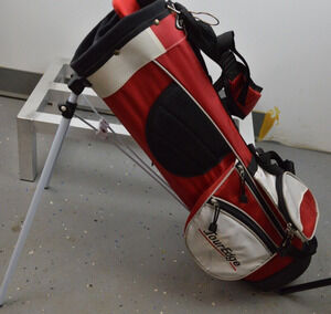 Title: Tour Edge Bazooka HT Max-J Junior Red Golf Bag Youth Carry Stand Bag 27"